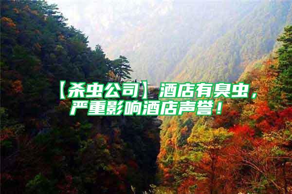 【殺蟲公司】酒店有臭蟲，嚴(yán)重影響酒店聲譽！