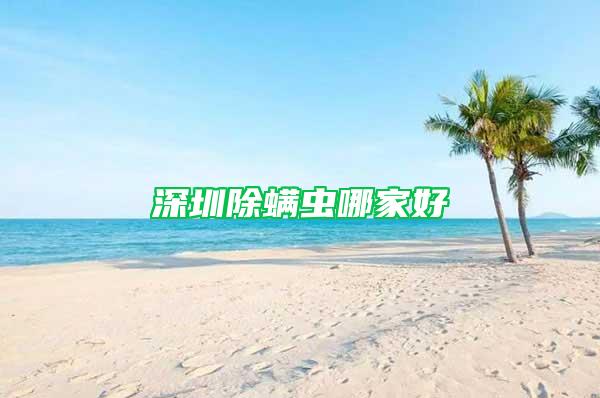 深圳除螨蟲(chóng)哪家好