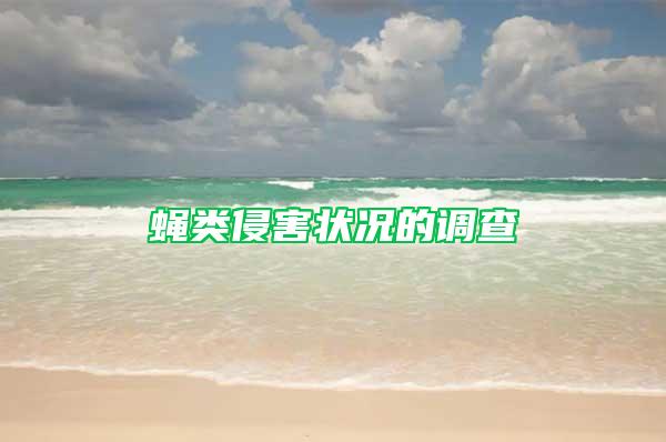 蠅類侵害狀況的調(diào)查
