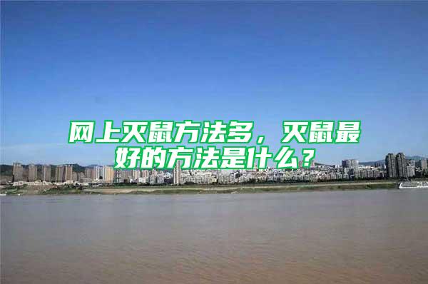 網(wǎng)上滅鼠方法多，滅鼠最好的方法是什么？