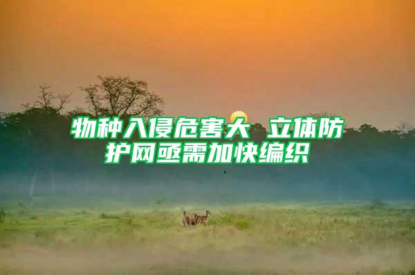 物種入侵危害大 立體防護(hù)網(wǎng)亟需加快編織