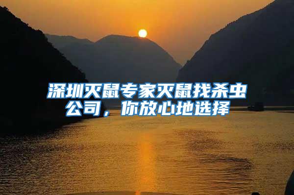 深圳滅鼠專家滅鼠找殺蟲公司，你放心地選擇