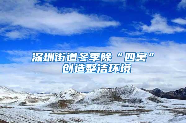 深圳街道冬季除“四害” 創造整潔環境