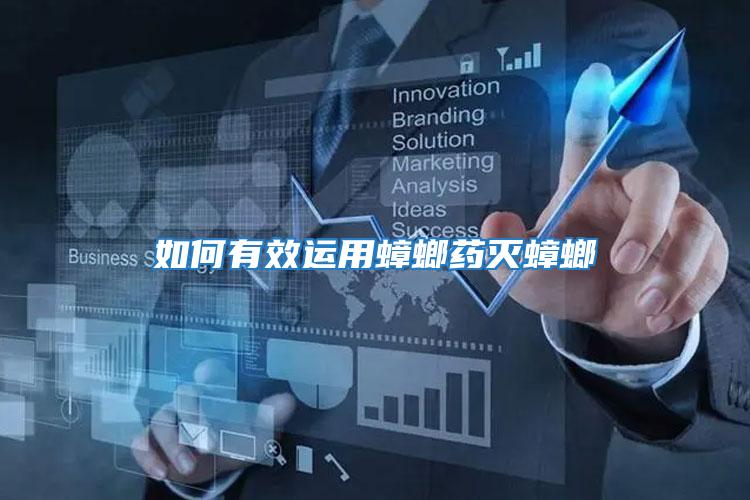 如何有效運(yùn)用蟑螂藥滅蟑螂