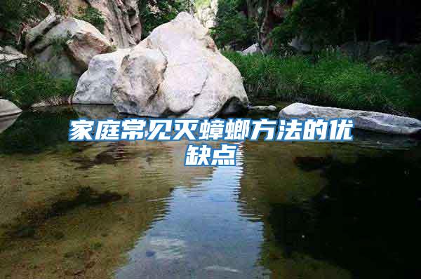 家庭常見滅蟑螂方法的優缺點