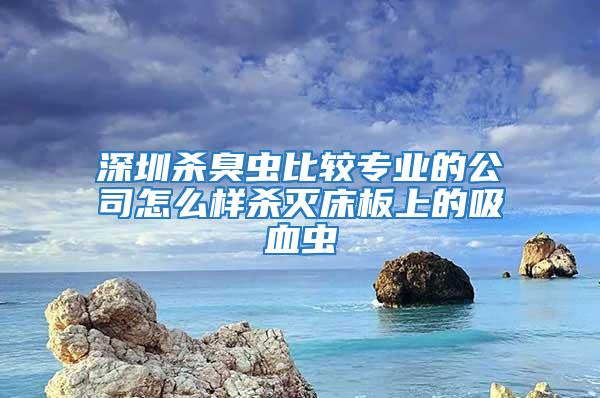 深圳殺臭蟲(chóng)比較專(zhuān)業(yè)的公司怎么樣殺滅床板上的吸血蟲(chóng)