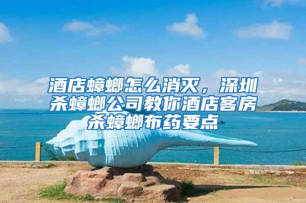 酒店蟑螂怎么消滅，深圳殺蟑螂公司教你酒店客房殺蟑螂布藥要點(diǎn)