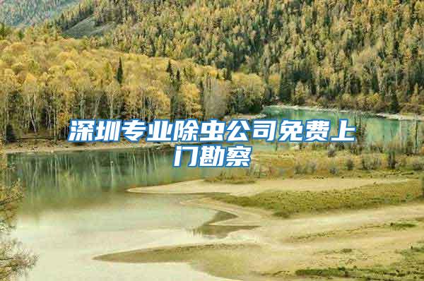深圳專業除蟲公司免費上門勘察