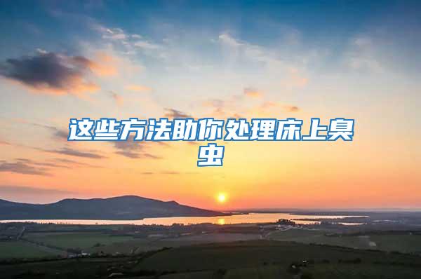 這些方法助你處理床上臭蟲(chóng)