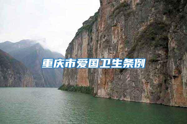重慶市愛國衛生條例