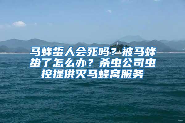 馬蜂蜇人會死嗎？被馬蜂蟄了怎么辦？殺蟲公司蟲控提供滅馬蜂窩服務