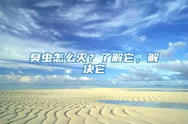 臭蟲(chóng)怎么滅？了解它，解決它