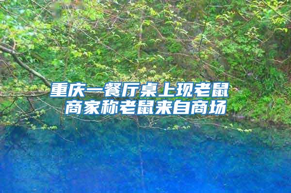 重慶一餐廳桌上現(xiàn)老鼠 商家稱老鼠來(lái)自商場(chǎng)