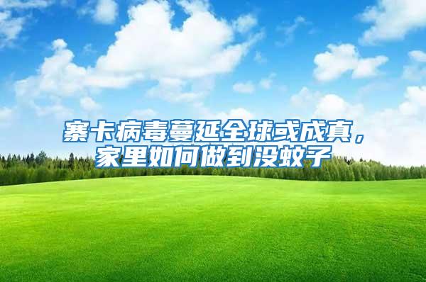 寨卡病毒蔓延全球或成真，家里如何做到沒蚊子