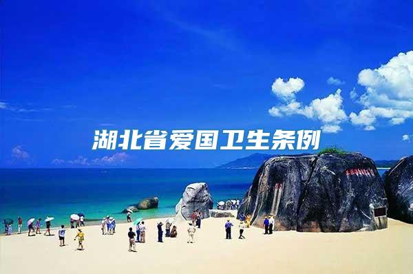 湖北省愛國衛生條例