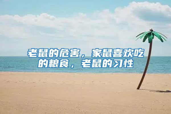 老鼠的危害，家鼠喜歡吃的糧食，老鼠的習(xí)性