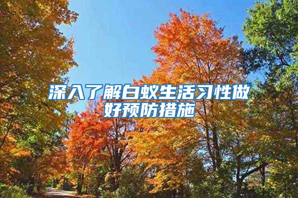 深入了解白蟻生活習性做好預防措施