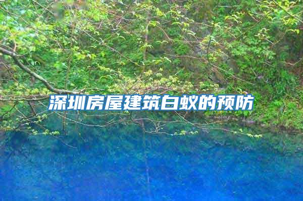 深圳房屋建筑白蟻的預(yù)防
