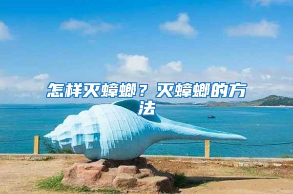 怎樣滅蟑螂？滅蟑螂的方法