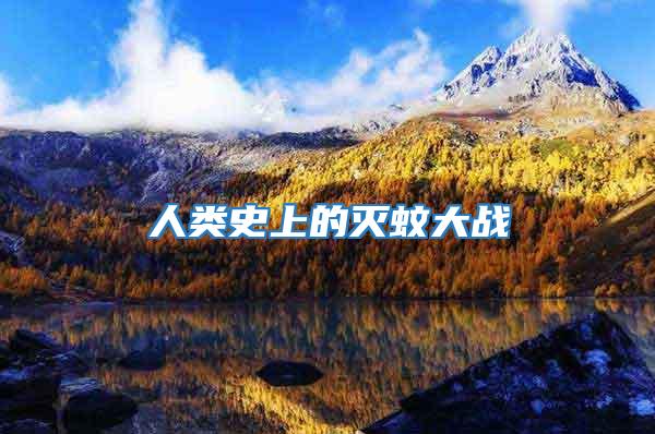 人類史上的滅蚊大戰