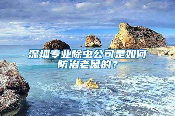 深圳專業除蟲公司是如何防治老鼠的？