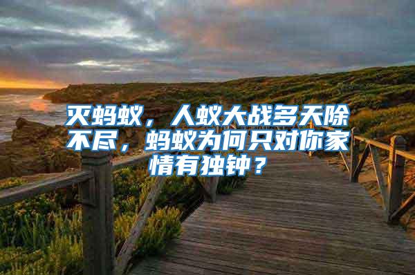滅螞蟻，人蟻大戰多天除不盡，螞蟻為何只對你家情有獨鐘？