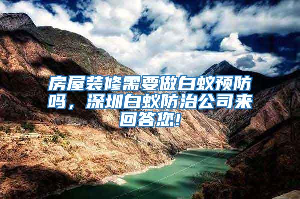 房屋裝修需要做白蟻預防嗎，深圳白蟻防治公司來回答您!