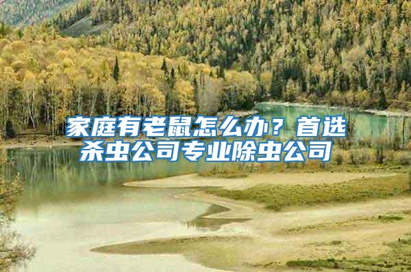 家庭有老鼠怎么辦？首選殺蟲公司專業除蟲公司