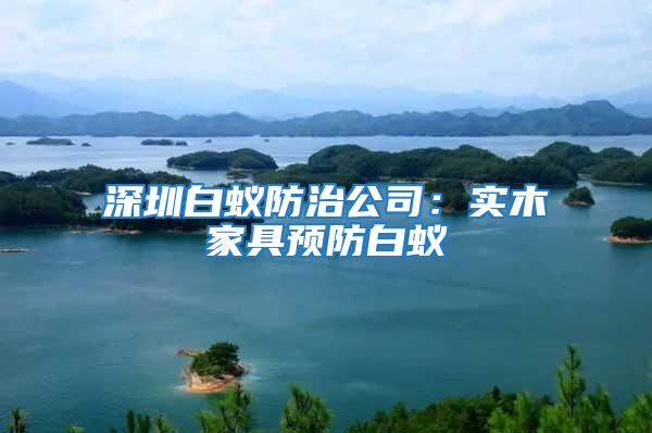 深圳白蟻防治公司：實(shí)木家具預(yù)防白蟻