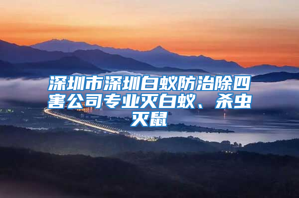 深圳市深圳白蟻防治除四害公司專業滅白蟻、殺蟲滅鼠