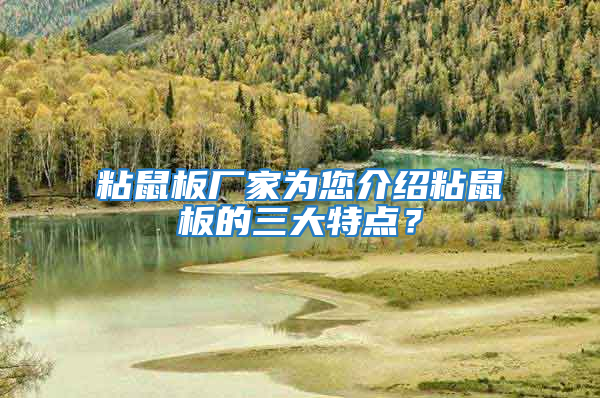 粘鼠板廠家為您介紹粘鼠板的三大特點？