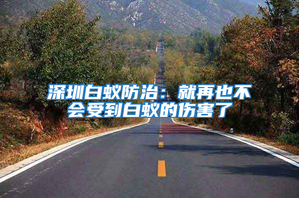 深圳白蟻防治：就再也不會(huì)受到白蟻的傷害了